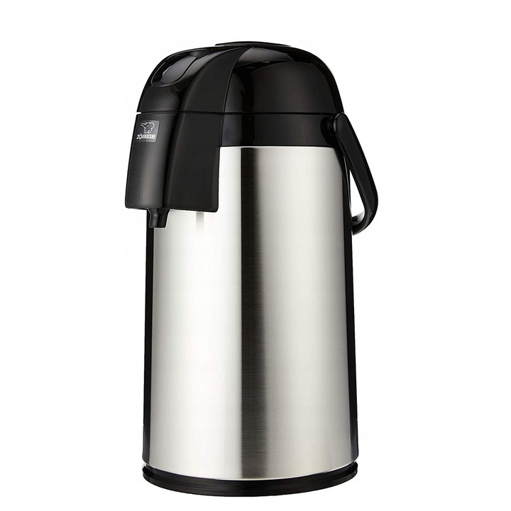 Термос Air-Pot, Zojirushi, Стъкло, Сребрист/Черен, 3л