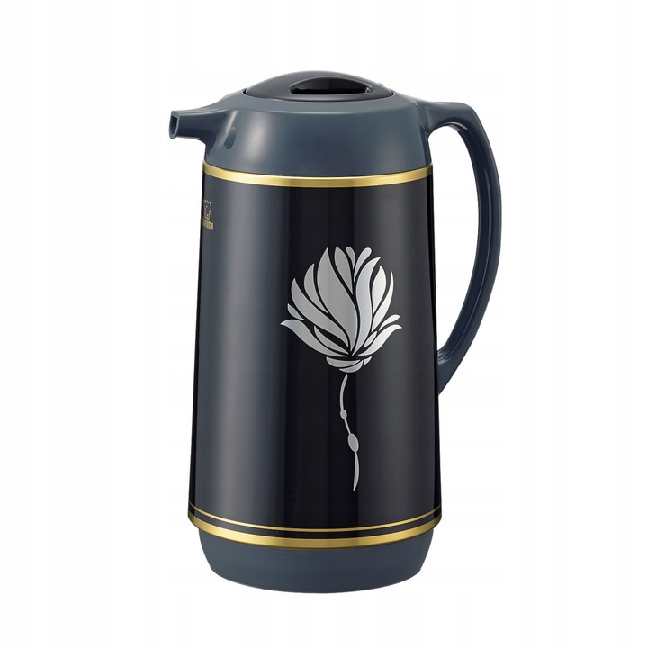 Termos, Zojirushi, Otel/Plastic, 1l, 13.5x18x26.5cm, Negru