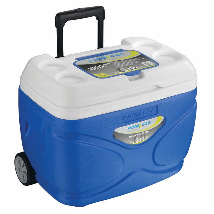 Cutie frigorifica, Pinnacle TPX 3007, Plastic, 30L, Albastru/Alb