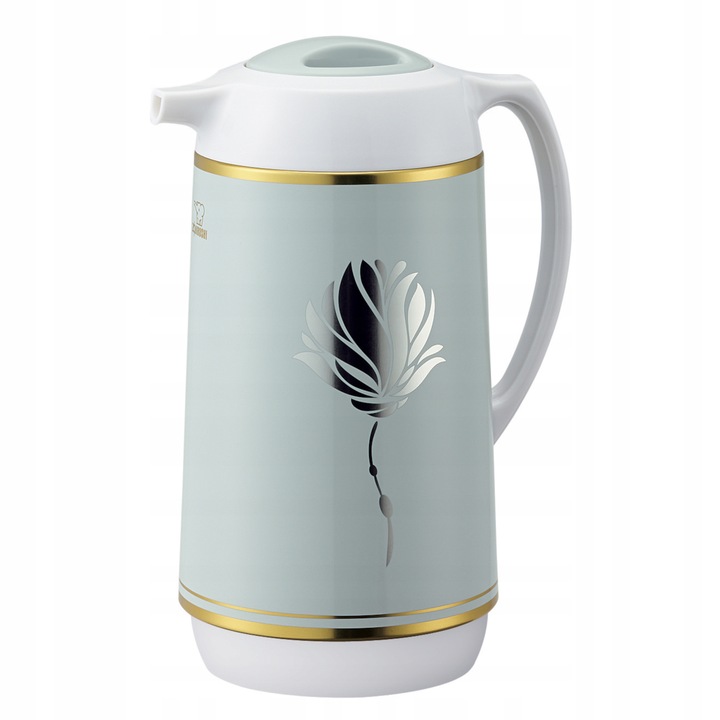 Termos, Zojirushi, Sticla borosilicata, Gri/Albastru, 1L