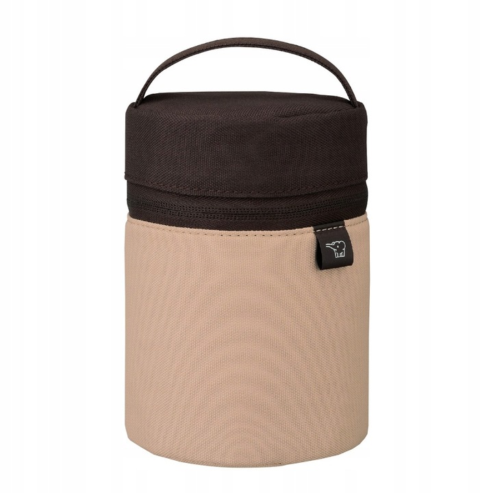 Geanta termos de pranz, Zojirushi, Poliester, Maro/Negru