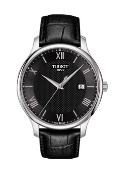 Tissot Ceas negru cu model crocodil Tissot Tradition Tissot Ceas negru cu model crocodil Tissot Tradition