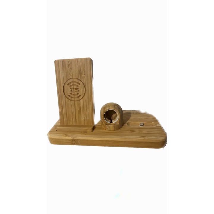 Statie de incarcare fara fir Bamboo pentru produse Apple