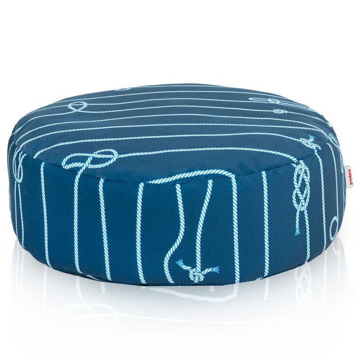 Taburet puf, Italpouf, Textil, Albastru