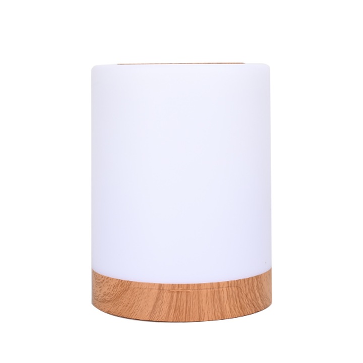 Lumina de noapte, YWX, PC, 91 x 120 mm, Control tactil, DC5V, 1500mAh, Functie de sincronizare, Schimbarea culorii, Luminozitate reglabila, Alb