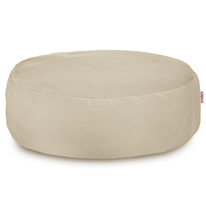 Taburet, Italpouf, Textil, Bej