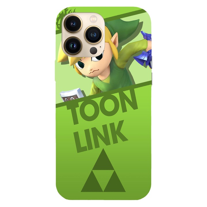 Калъф, съвместим с Apple iPhone 15 Pro модел Opponent Toon Link, Silicon, TPU, обратно
