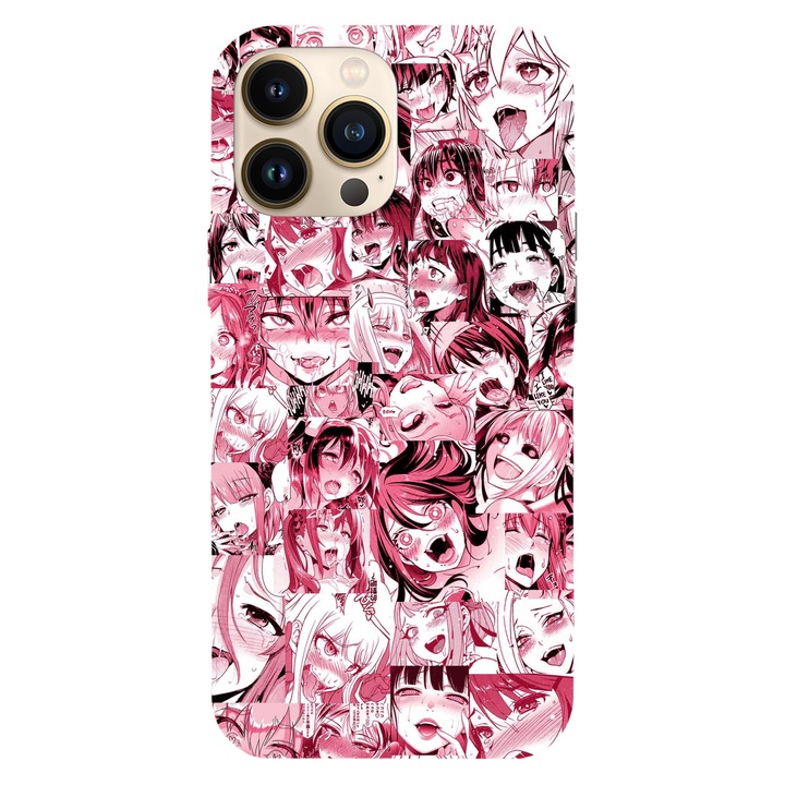 Husa compatibila cu Apple iPhone 15 Pro Max model Ahegao Pink, Silicon, TPU, Viceversa