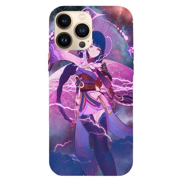 Husa compatibila cu Apple iPhone 15 Pro Max model Baal Genshin Impact, Silicon, TPU, Viceversa
