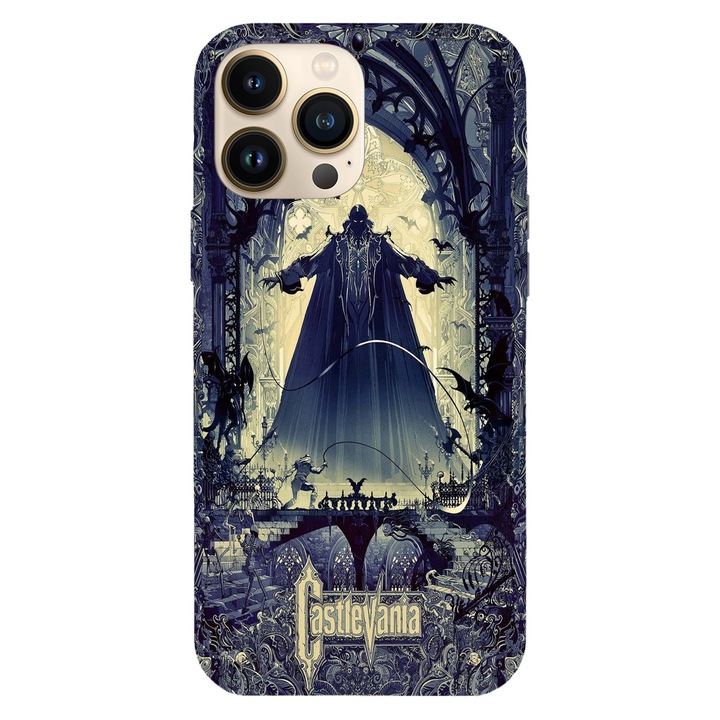 Калъф Viceversa, съвместим с Apple iPhone 15 Pro модел Dracula Castlevania, Силикон, TPU