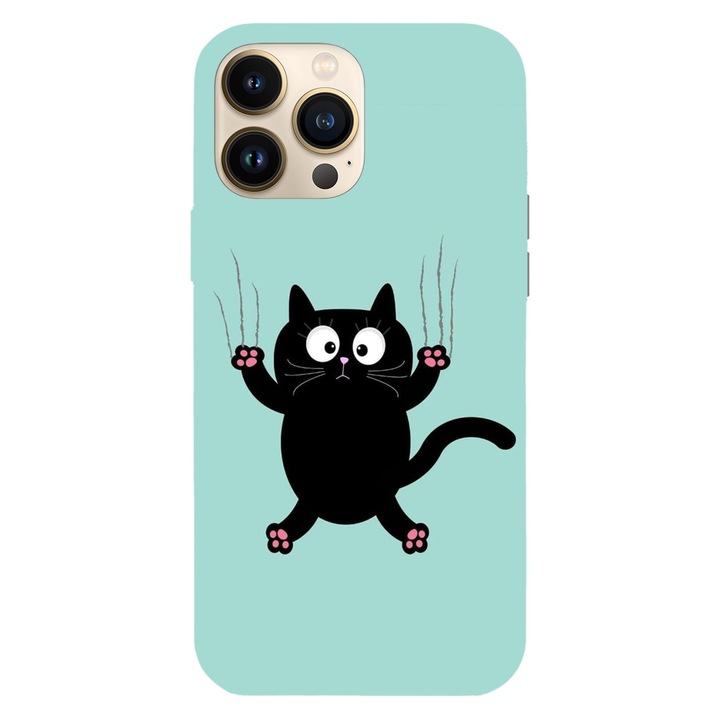 Капак, съвместим с Apple iPhone 15 Pro Max модел Spidercat, силикон, TPU, обратно
