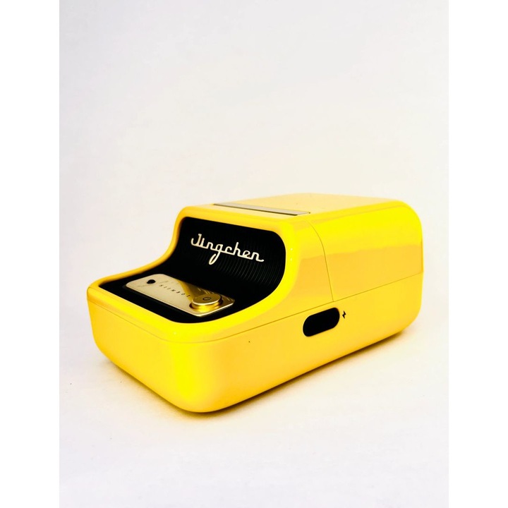 Imprimanta portabila de etichete, Niimbot, B21, Bluetooth, Pentru iOS si Android, 1200 mAh, USB-C, Galben