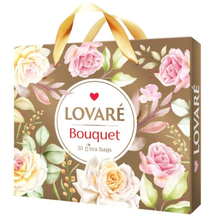 Чай Lovare, Bouquet Set, Черен и зелен, 6 вида х 5 броя