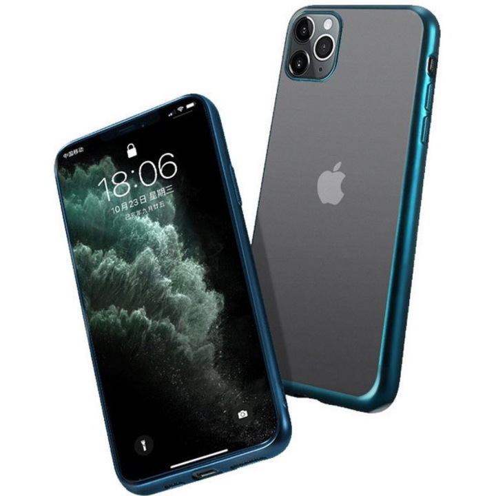 Кейс за iPhone 12 / 12 Pro tpu електро зелен мат