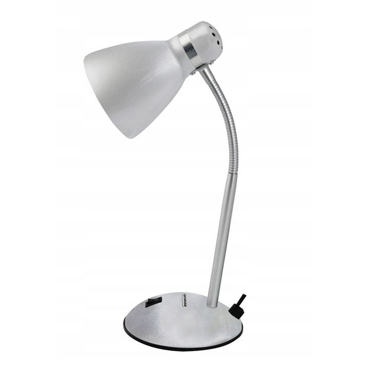 Lampa de birou Alkes, Esperanza, E27, LED 12W, Argintiu