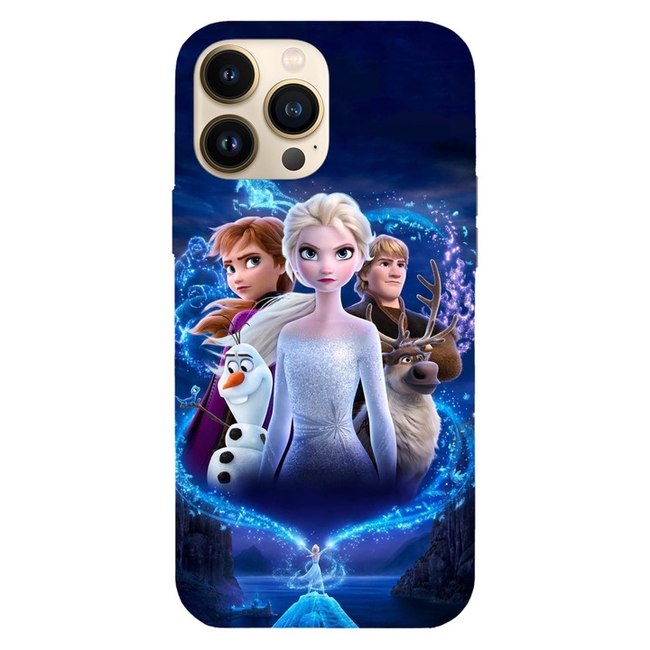Калъф, съвместим с Apple iPhone 15, Viceversa, модел Elsa team Frozen, силикон, TPU
