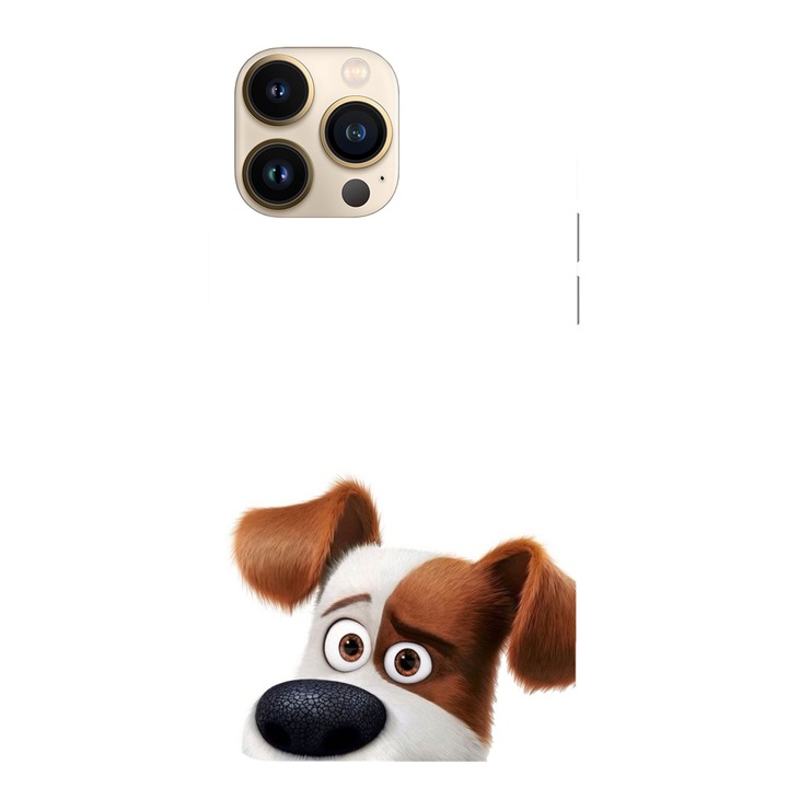 Husa compatibila cu Apple iPhone 15 Pro Max, Viceversa, model Max face The Secret Life of Pets, Silicon, TPU