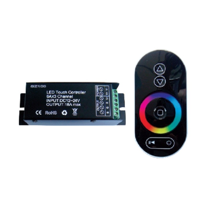 Controler RGB cu telecomanda tactila ACA, 216W/432W, 12/24V, IP20