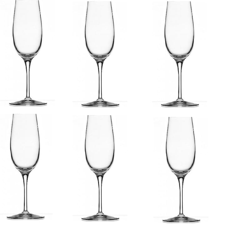 Комплект чаши за шампанско Luigi Bormioli Crescendo, 200 мл, 6 броя