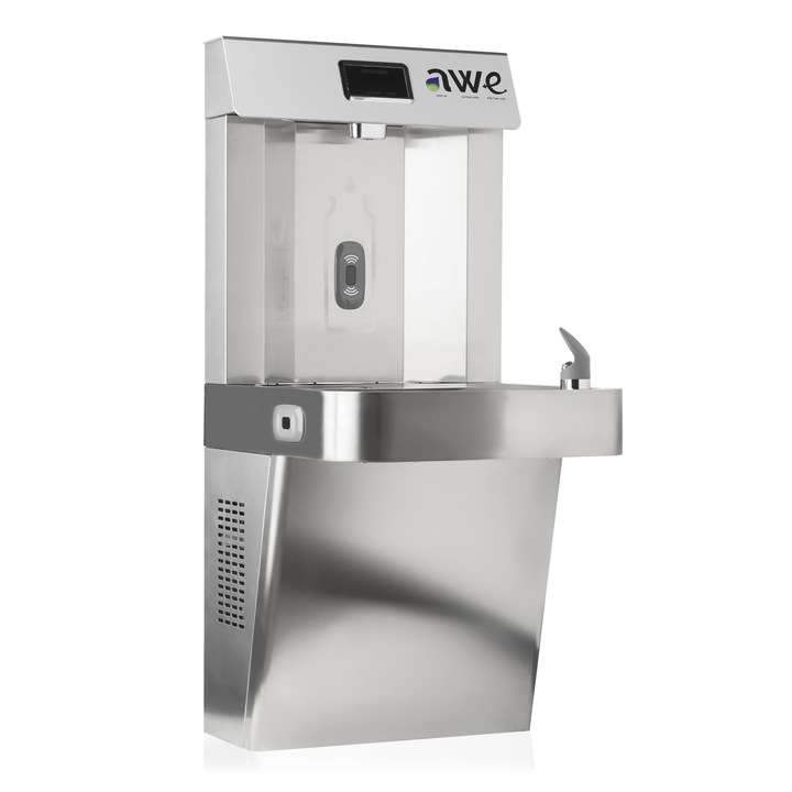 Statie de Hidratare suspendata, cu comanda Touchless si cu contor digital, Ultrafiltrare