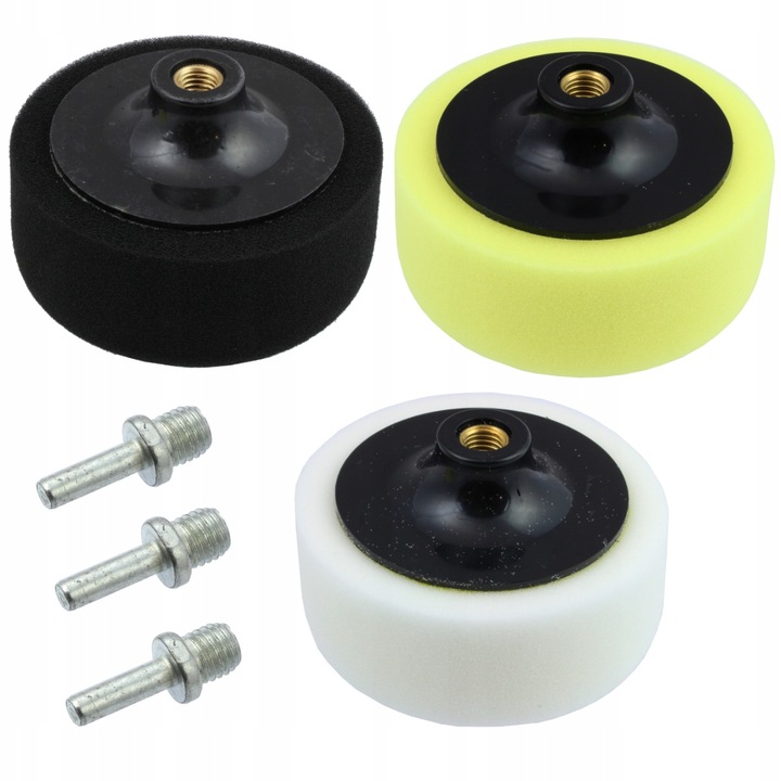 Set De 3 Bureti De Lustruire Tampoane, Me Premium, Pentru Burghiu, Diametru 120 Mm