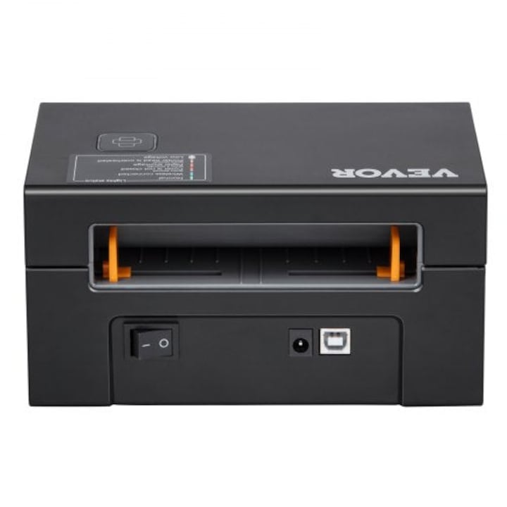 Термопринтер за етикети, 300DPI, 4x6 инча, Bluetooth, черен