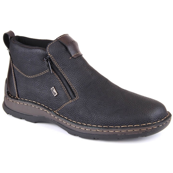 Pantofi pentru barbati, Rieker, BM180747, Negru