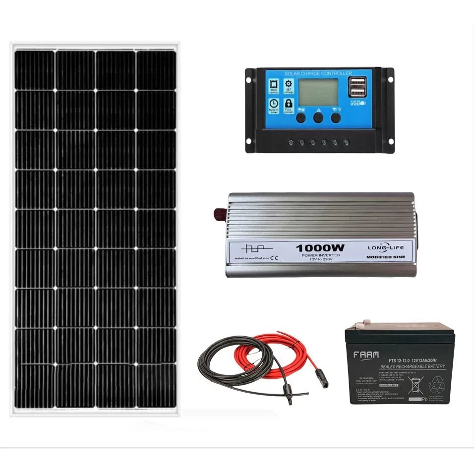 Panou fotovoltaic Allpowers AP-SP-012-BLA 100W - eMAG.ro