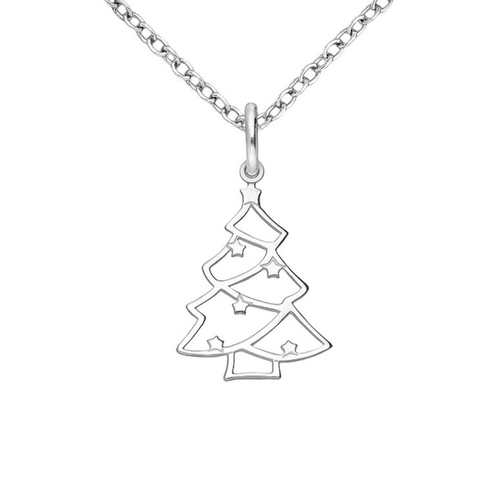 Pandantiv din argint Craciun Brad