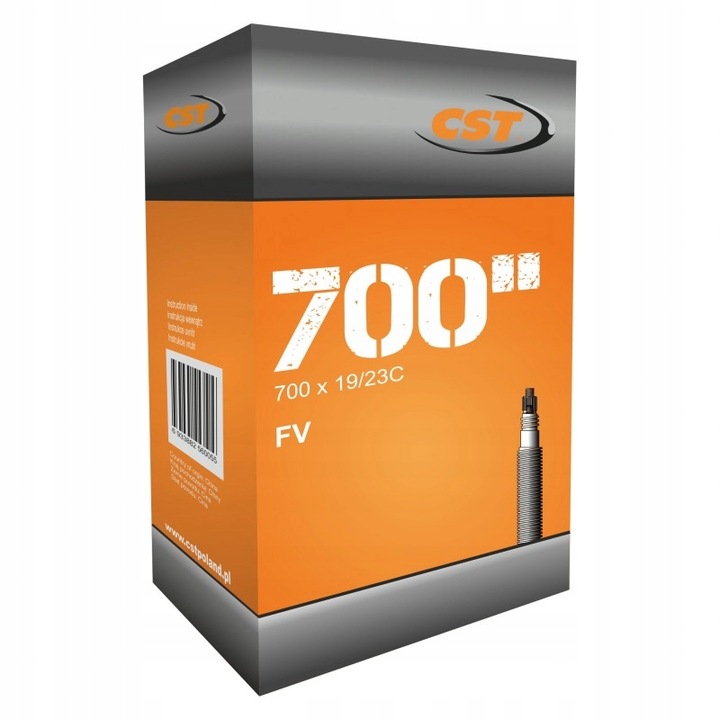 Camera bicicleta, CST, 700x18/20/23/25, FV 32 mm, Negru