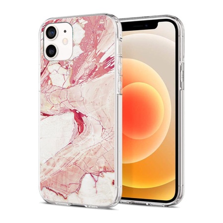 Husa pentru iPhone 12 / 12 Pro tpu marble pink