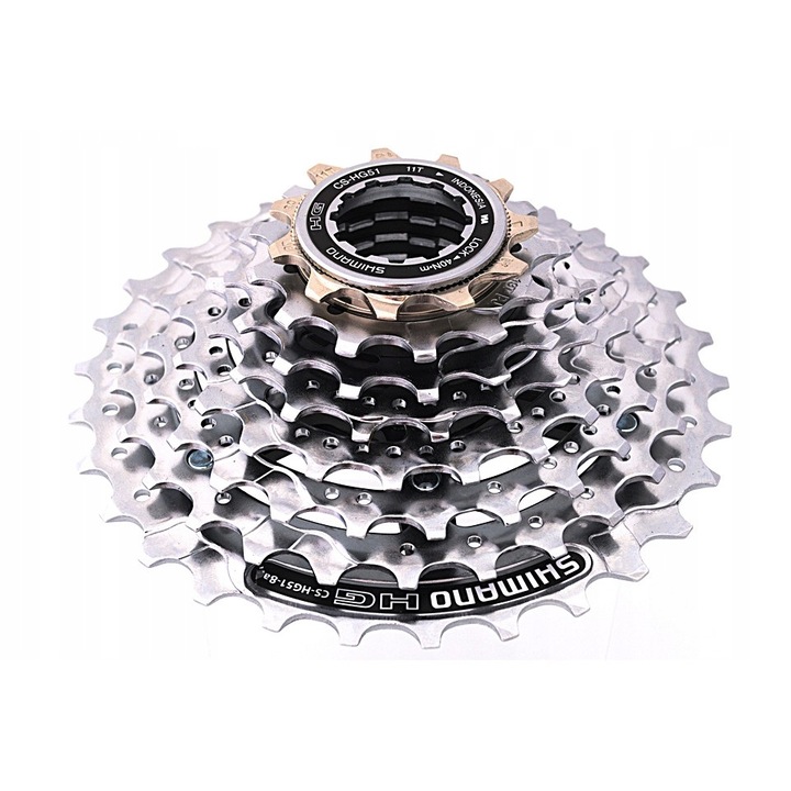 Fogaskerék blokk a kazettán, SHIMANO Acera, 8 sebességes, acél, 11/32