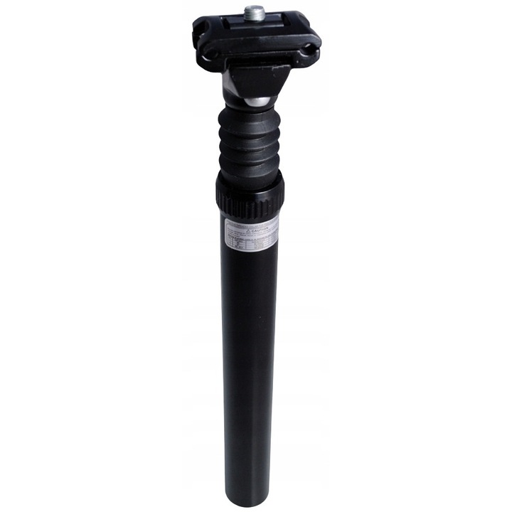 Tija de scaun cu maneta integrata din aluminiu, Zoom, 27.2 mm, Negru