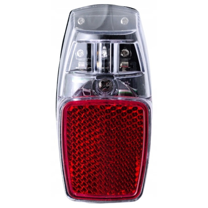 Лампа за велосипед 2K, LED, 73 x 36 x 43 mm, IPX3, червена