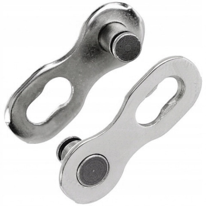 Set 2 zale pentru lant bicicleta, Prox, 6/7/8 viteze, Argintiu