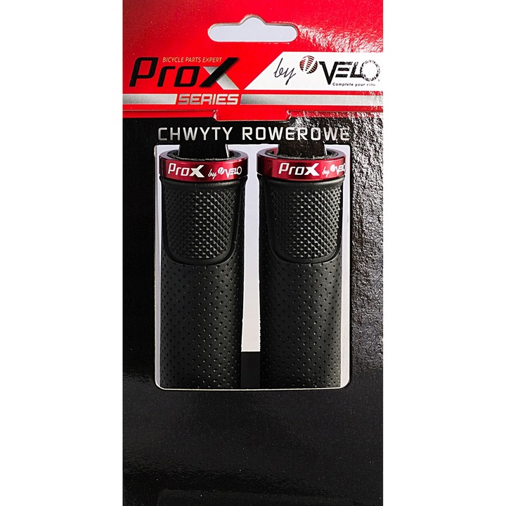 Set 2 mansoane VELO, 115 g, 129 mm, Negru-Rosu