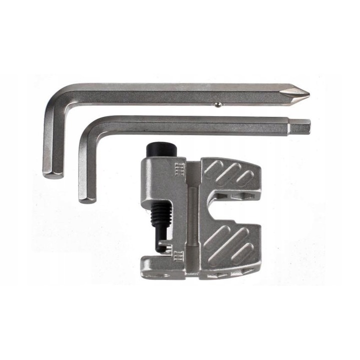 Instrument multifuncional CE41 pentru lant bicicleta, Prox, Otel, 30 x 70 mm, 87 g, Argintiu
