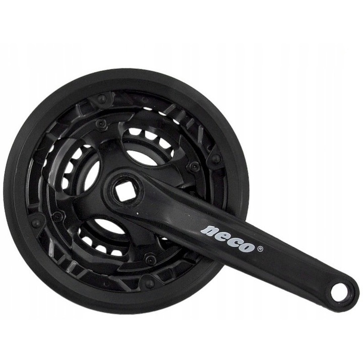 Angrenaj pedalier Neco, NSP3001, Negru