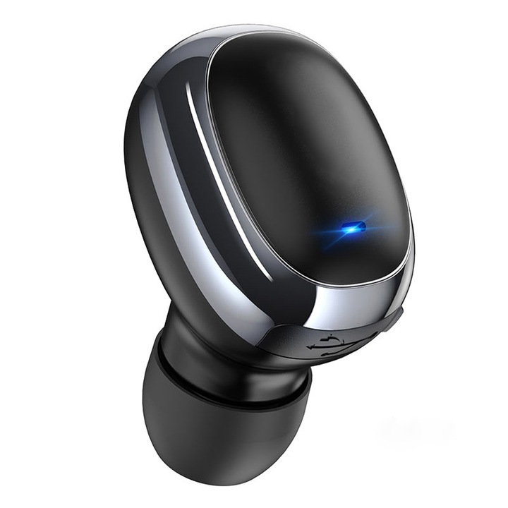 Безжична слушалка Bluetooth 5.0, FONIX Professional Bud Pro, Handsfree, Дизайн бизнес, Минималистичен, Черен