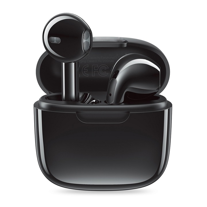 Безжични слушалки, FONIX Vibrant Earbuds Live, свободни ръце, USB-C, Bluetooth, стерео, черни