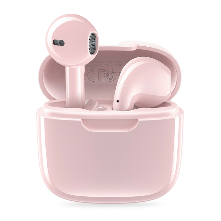 Vezeték nélküli fülhallgató, FONIX Vibrant Earbuds Live, kihangosító, USB-C, Bluetooth, sztereó, rózsaszín