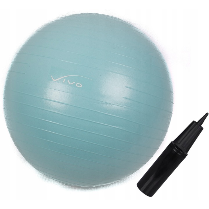 Vivo фитнес топка и помпа, 55 см, 150 кг, Син