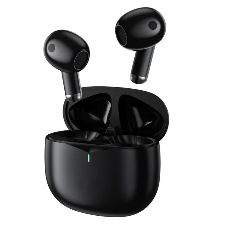 Casti wireless audio, Bluetooth 5.3, autonomie 6 ore, negru