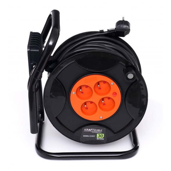 Prelungitor 30M pe rola cu tambur 3X2.5mm cu LED 20W (KD4037)