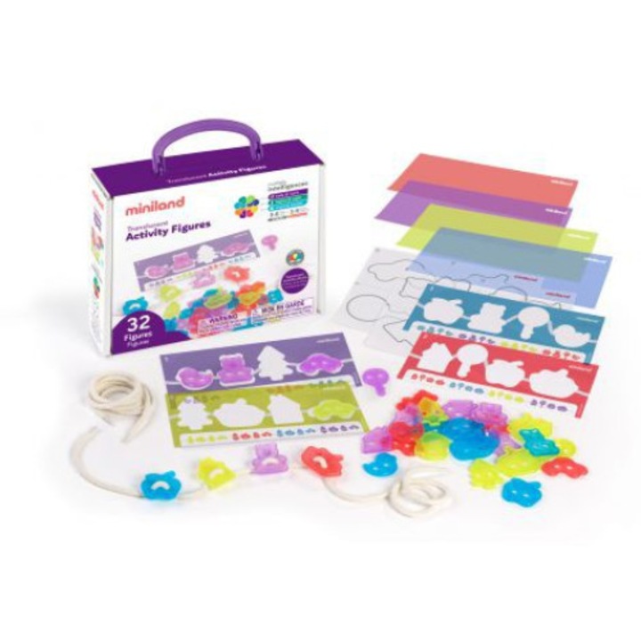 Befűző és szekvenáló játék Különféle formák áttetsző darabokkal