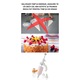 Set sprit tip seringa pentru ornarea si decorarea brioselor, toturilor sau umplerea prajiturilor, croissantelor si a produselor de pariserie + 5 varfuri cu modele diferite, pentru utilizarea cu o singura mana si portionare exacta, 20 cm, 165 ml