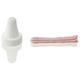Set sprit tip seringa pentru ornarea si decorarea brioselor, toturilor sau umplerea prajiturilor, croissantelor si a produselor de pariserie + 5 varfuri cu modele diferite, pentru utilizarea cu o singura mana si portionare exacta, 20 cm, 165 ml
