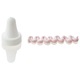 Set sprit tip seringa pentru ornarea si decorarea brioselor, toturilor sau umplerea prajiturilor, croissantelor si a produselor de pariserie + 5 varfuri cu modele diferite, pentru utilizarea cu o singura mana si portionare exacta, 20 cm, 165 ml