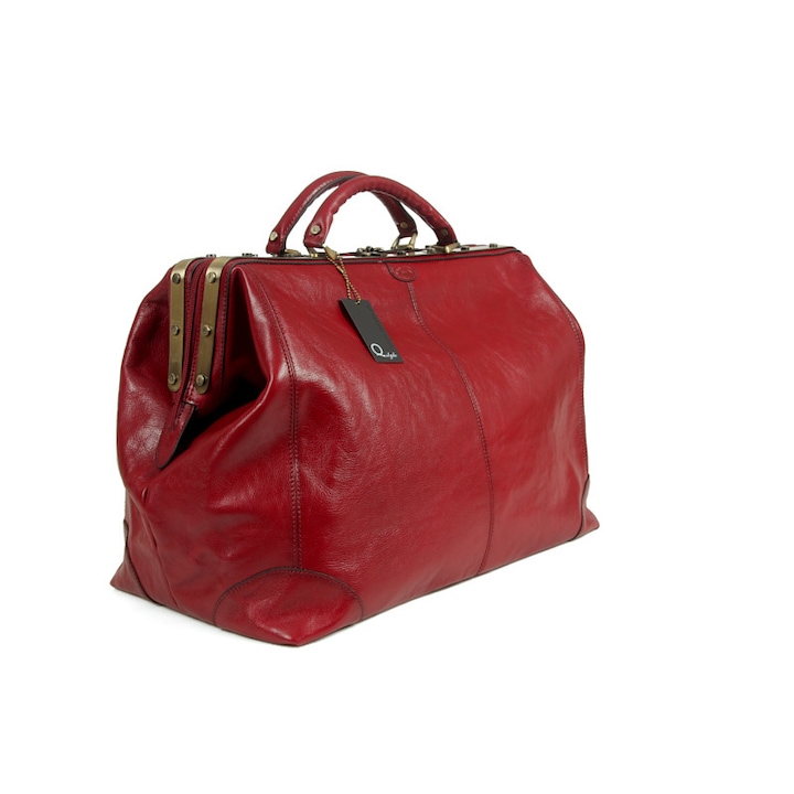 Пътна чанта, Katana, 83KA1153, Естествена кожа, 57x37x31, Унисекс, 65 л, Червена