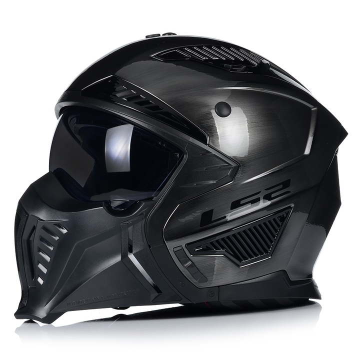 Мотоциклетна каска, LS2 OF606, сиво-дънкова, UV защита, ABS, ECE 22.06, 2XL 63-64 см